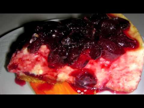 Cherry Cheese Cake Recipe with Fresh Cherries From Scratch