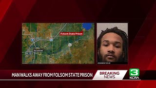 Officers search for man who walked away from minimum-security facility at Folsom State Prison