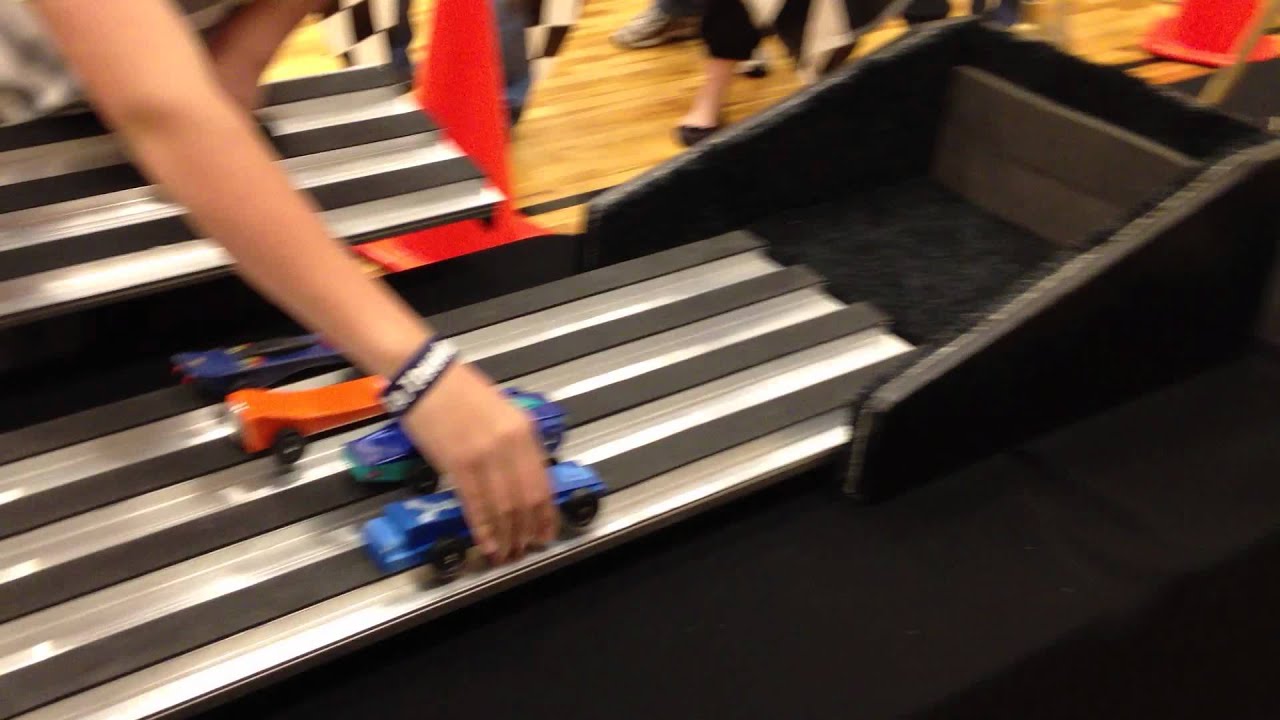 Colin's BYU Pinewood Derby Race YouTube