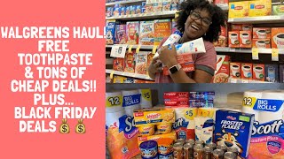 Free Toothpaste Cheap Groceries Black Friday Deals Walgreens Haul Extreme Couponing Nov 25th