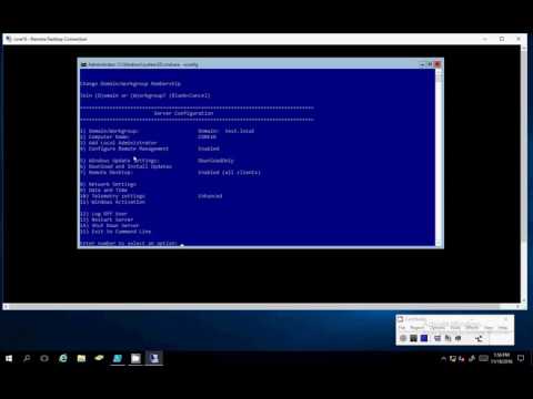 How To Use Windows Server 2016 SCONFIG