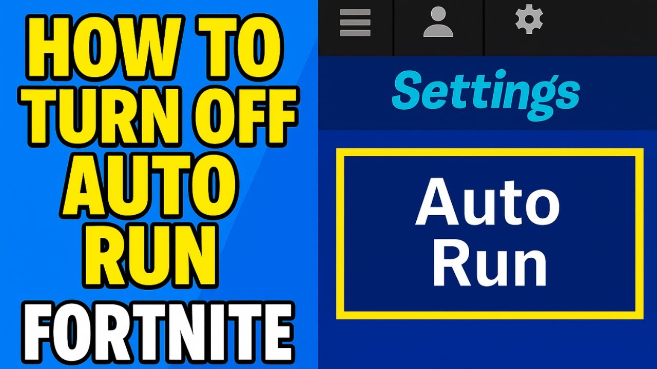 Fortnite: How to Turn Off Auto Run (Fix Random Movement Issue) - YouTube