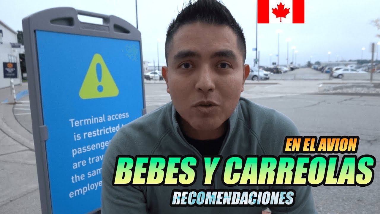 Viajar con bebes y carreola en el avion, lo que debes saber - YouTube