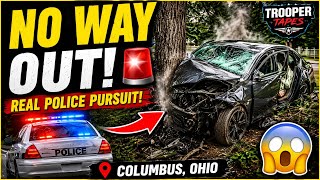 Wild High-Speed Chase in Columbus! Stolen Car Ends in Massive Crash! 🚨