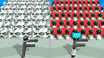 MAX LEVEL in MERGE ALPHABET VS 3D LORD RUN! #4