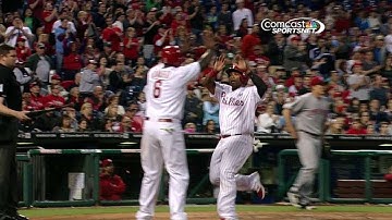 CIN@PHI: Asche doubles, plates Howard and Byrd