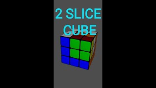 SLICE CUBE Pattern On Rubik's Cube #youtubeshorts