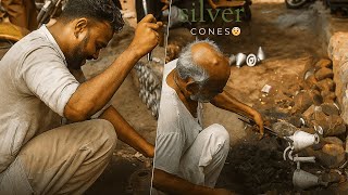 Silver Cones 😲  | Traditional Silver Moulding & Casting Process #SilverMoulding #craftsmanship