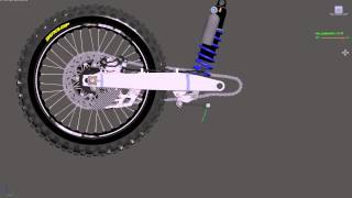 KXF rear suspension rig test 3ds max