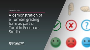 A demonstration of a Turnitin grading form as part of Turnitin Feedback Studio