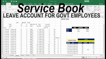 service book leave account format