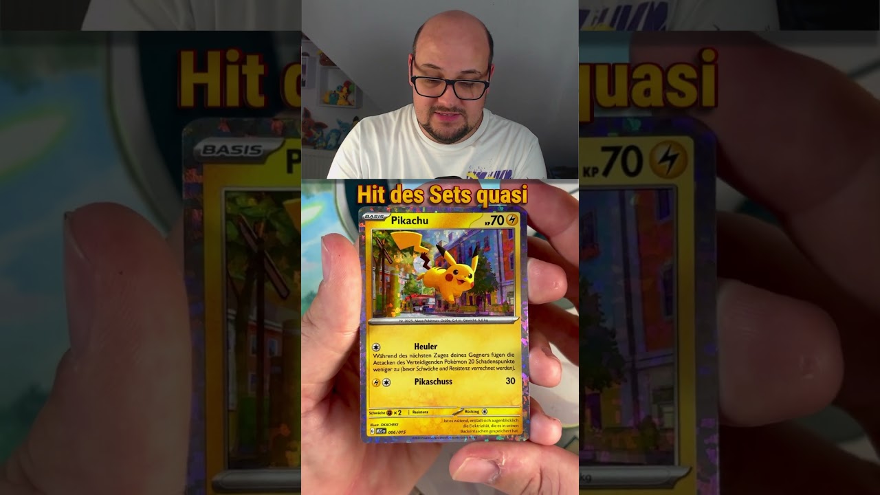 Ziehe ich aus dem 3. Booster das GLITZER Pikachu von McDonald's 2023? 