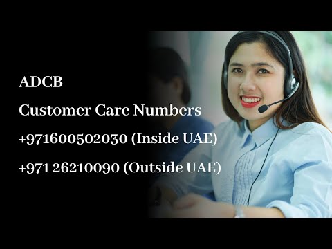 Video ADCB Bank Customer Care Number | 24x7 Helpline Contact... - youtube