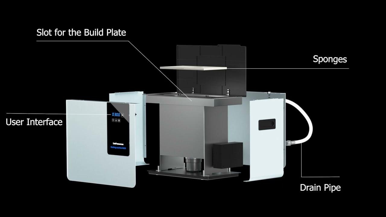 UniFormation W230 7L Ultrasonic Resin Cleaner YouTube