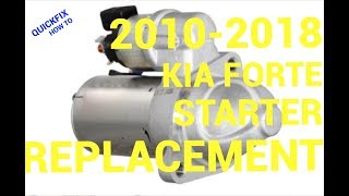 🤔How to replace a starter on a 2010-2018 Kia Forte👌