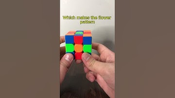 This is how to make flower pattern on your rubicks cube #souptimmy #rubikscube #cubing