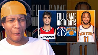 BRUNSON 41 PTS! Lvgit Reacts To WIZARDS at KNICKS | FULL GAME HIGHLIGHTS | January 18, 2024