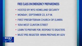 Citizen Preparedness Training Program Coming to Elmira on September 22