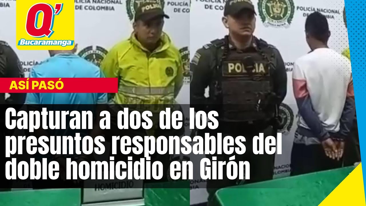 Capturan a dos de los presuntos responsables del doble homicidio en ...