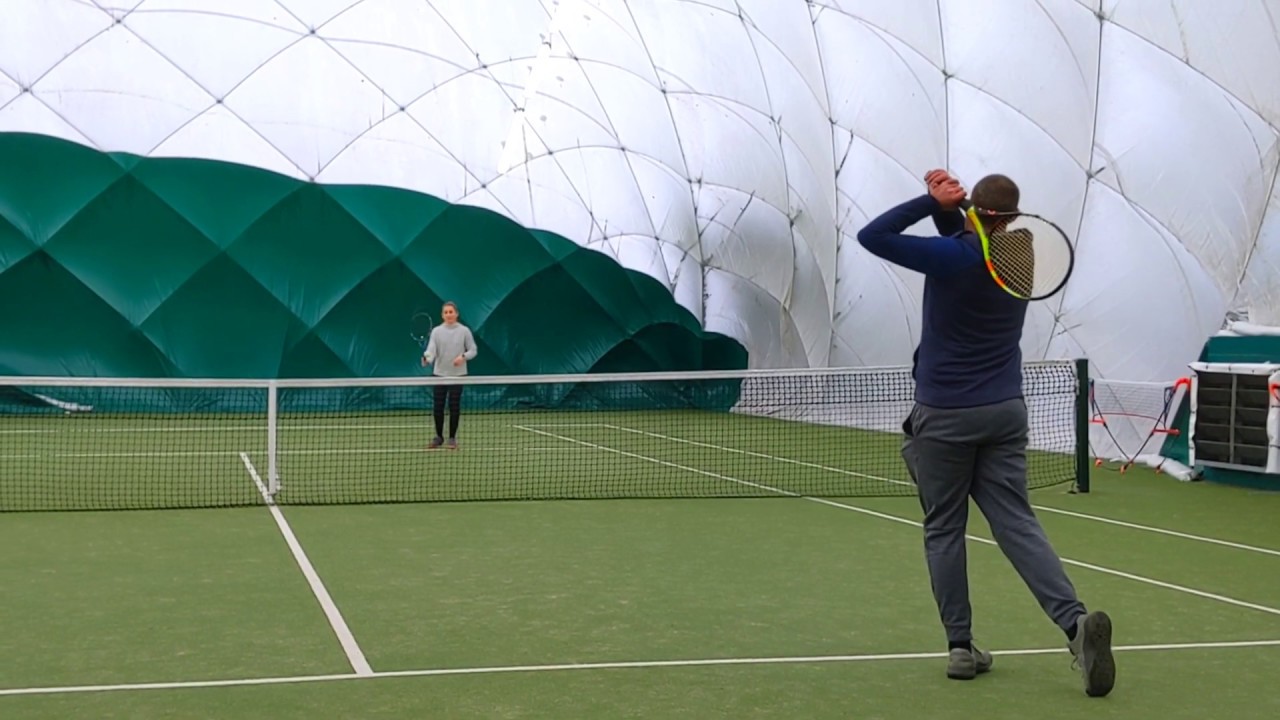 Self Feed for a Neutral Stance Forehand