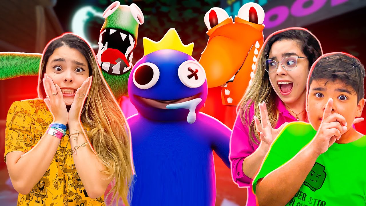 SOBREVIVA 5 NOITES com os RAINBOW FRIENDS! (Roblox) 