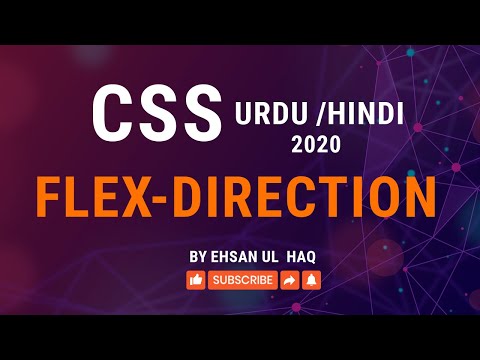 CSS Flexbox direction | Flexbox row | Flexbox Column Tutorial in Hindi / Urdu | Ehsan UlHaq