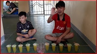 Thử Thách Uống Hết 10 Cốc Nước Mía Và Hình Phạt Ăn Trứng Sống screenshot 3