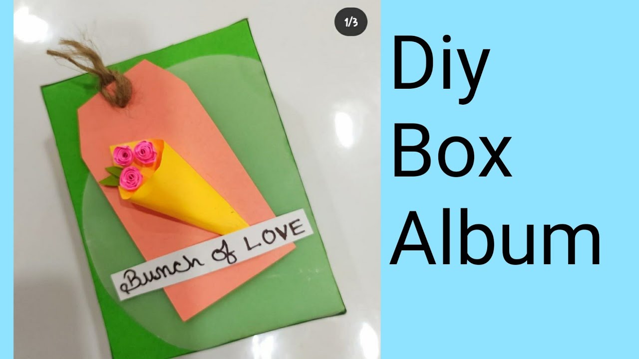 handmade box album / how to make a box 