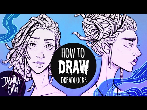 How To Draw Dreadlocks Hair Drawing Tutorial Youtube