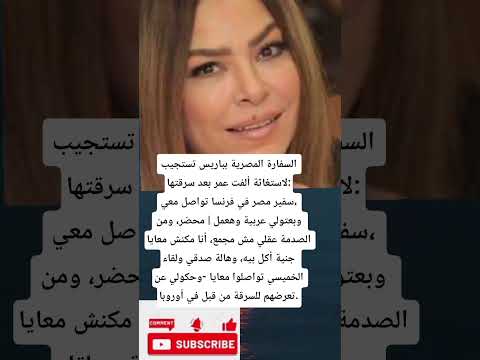 السفارة المصرية بباريس تستجيب لاستغاثة ألفت عمر بعد سرقتها سفير مصر في فرنسا تواصل