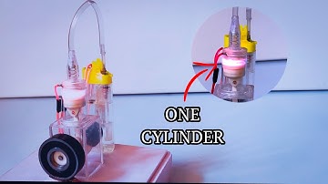 Making a mind blowing 1 cylinder gasoline/gas engine at home 100% (see through engine) at home