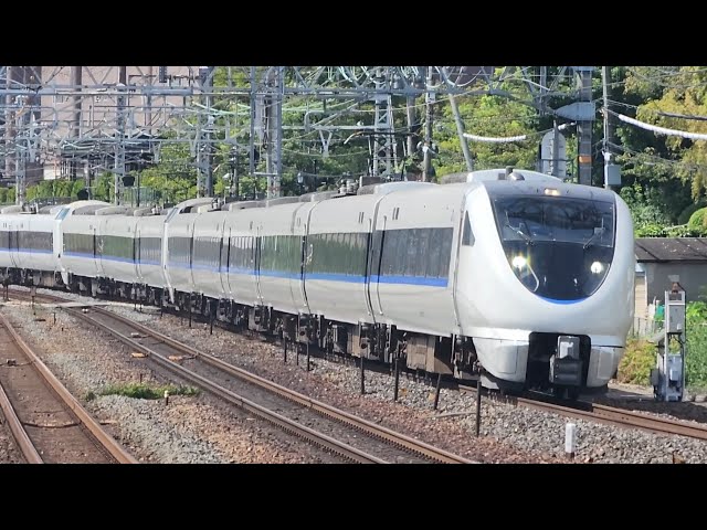 京都線 山崎付近を走る681系•683系8000番台特急サンダーバード - YouTube
