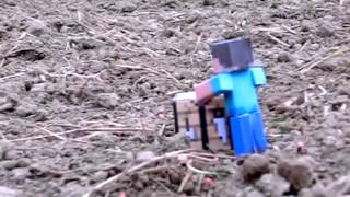 Slow Motion: Minecraft massive Creeper explosion (Real) (#27)