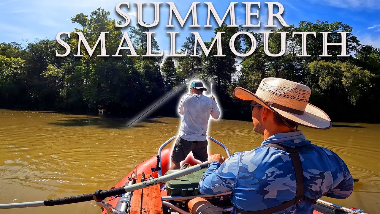 Fishing for BIG River Smallmouth Bass in Oklahoma!