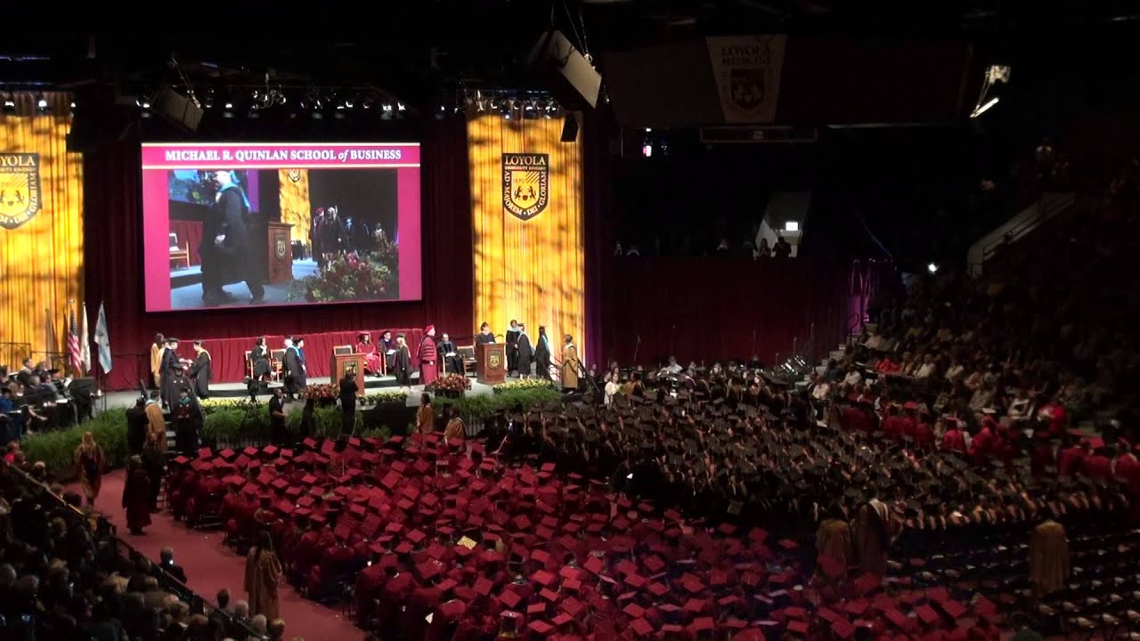 Loyola Commencement Ceremony Quinlan School of Business, Chicago, May