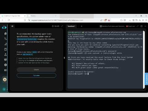Day 1: Linux User Setup with Non-Interactive Shell | Kodekloud Engineer | 100 Days of Devops