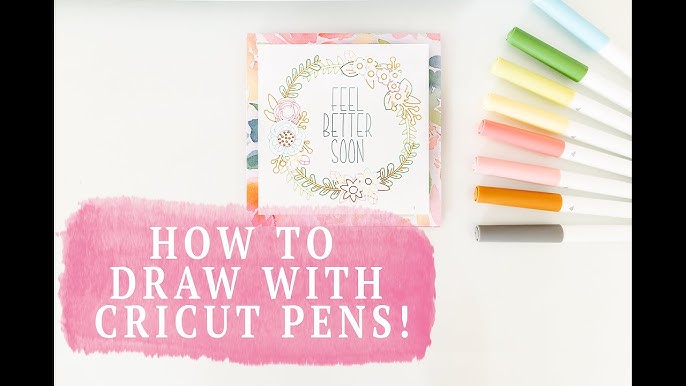 Learn how to use the pen feature and writing fonts Draw with Cricut for  beginners 