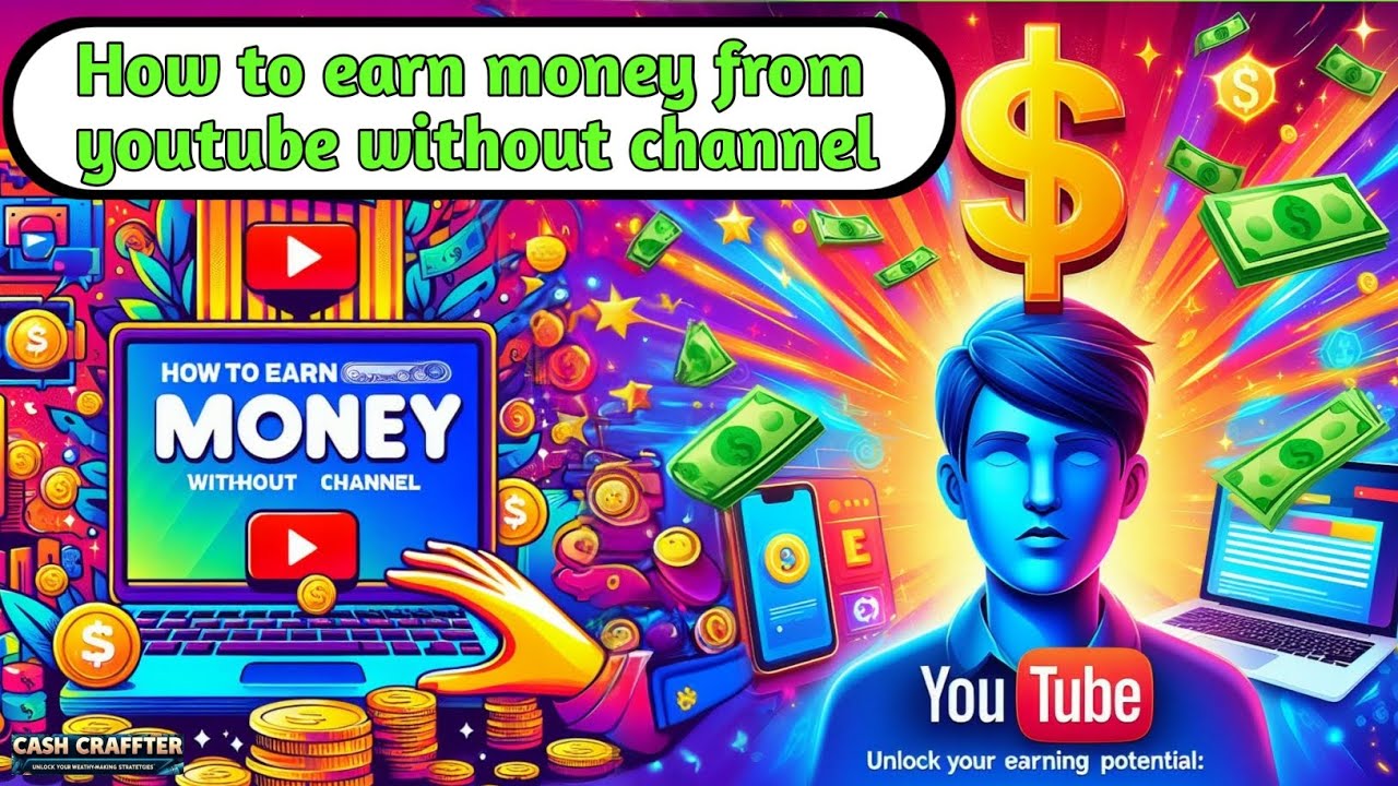 How to earn money from youtube without any channel || youtube earning ...