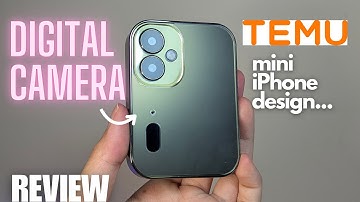 Like an iPhone Cut in Half...D6 Mini Digital Camera Review | Temu Digicam MP3 Player