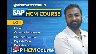 L 34 Generate Payday Rule, Pay Scale Structure, PayScale Type and PayScale  Area, Payroll #saphcm