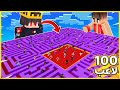 خليت 100 لاعب في اكبر متاهة في العالم في ماين كرافت مع صهيب 