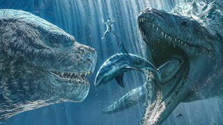Godzilla vs Megalodon vs Mosasaurus Battles by Dazzling Divine