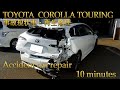 トヨタ　カローラツーリング　TOYOTA COROLLA　TOURING　現状事故車・再生修理　Body repair Accident　car　repair　10minutes