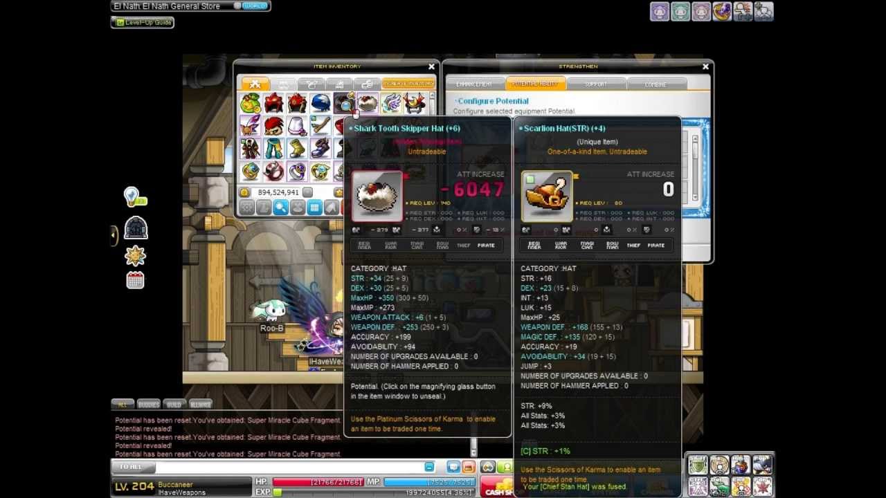 MapleStory [GMS] Cubing For Decent Advance Blessing YouTube