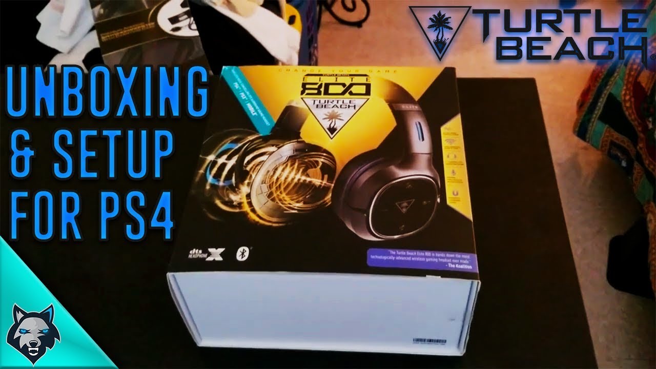 Turtle Beach Elite 800 Headset Unboxing & Setup For PS4!