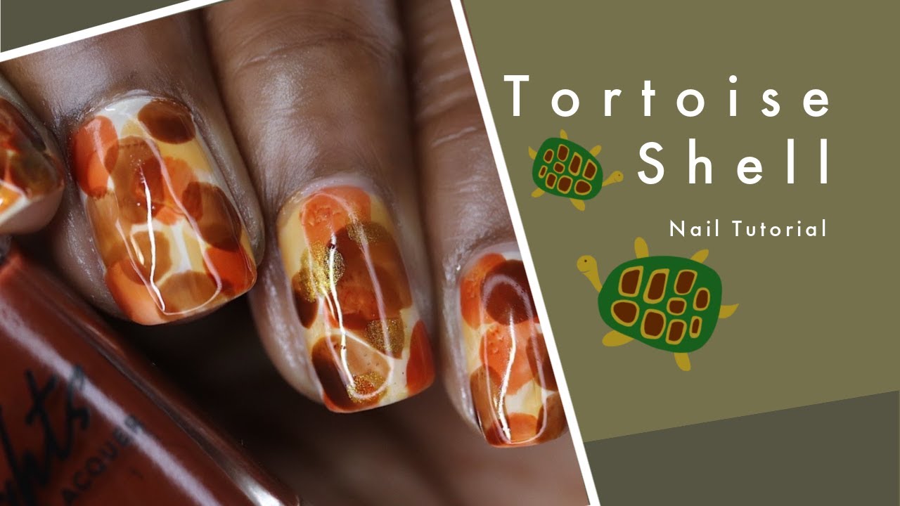 6. Tortoise Nail Art Tutorial for Beginners - wide 3