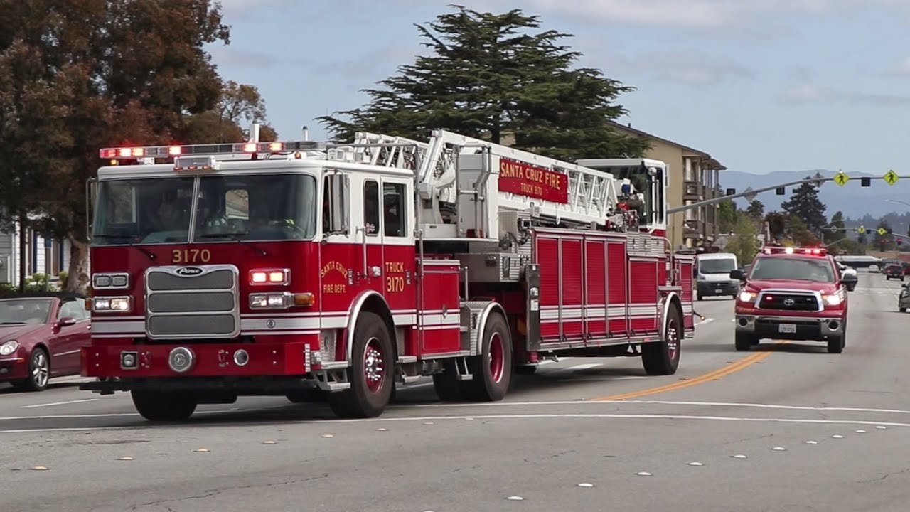 Fire Trucks Responding to a Gas Leak! - YouTube