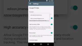 Google Fit Multiple Accounts