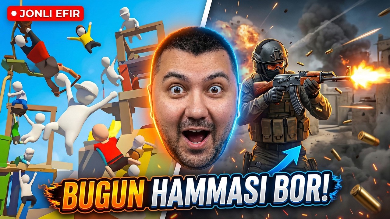 Bugun hammasi bor! 😂 Human Fall Flat → CS2
