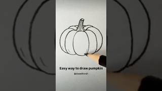 Easy way to draw pumpkin 🧡#youtubeshorts #shortvideo #drawing Information
